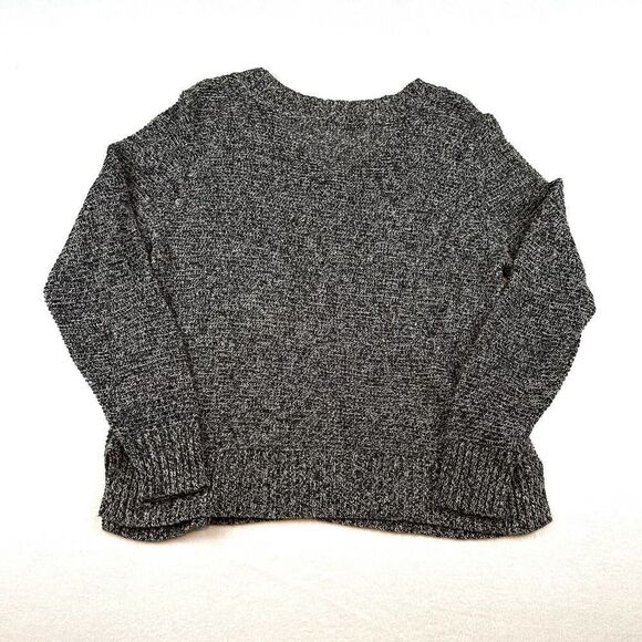 Eileen Fisher %100 Linen Black and White V Neck Sweater Women's Petite M PM - Picture 12 of 12